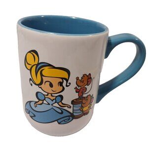 Disney Parks Lil Cinderalla Mice Castle Coffee Mug Tea Cup Preowned Unused Blue